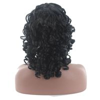 PERUKA DAMSKA WŁOSY KRÓTKIE KRĘCONE LOKI CZARNE AFRO COSPLAY PRZEBRANIE W21