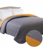 DWUSTRONNA NARZUTA PIKOWANA DEKORACYJNA 200x220 CM DUŻY PLED NA ŁÓŻKO