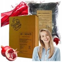 SOK Z GRANATU 100% 3L Tłoczony Z Granatów NATURALNY NFC Zdrowy BEZ CUKRU
