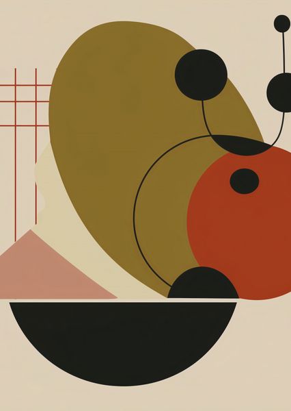 Plakat 64x90cm Geometryczny Balans zdjęcie 1