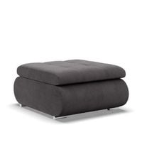 Pufa otwierana, schowek, Bosco, sztruks, 70x88x42 cm, szary | TYLETEGOTU