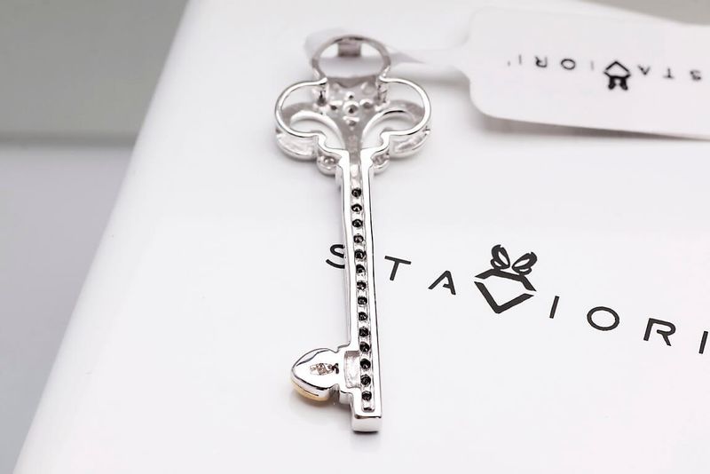 Emaga Złoty wisiorek WXD3423 - Diament zdjęcie 5