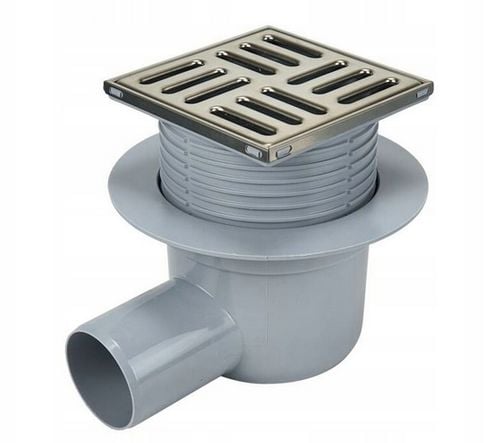 KRATKA ŚCIEKOWA BOCZNA FI 50 MM NIERDZEWNA REGULOWANA RUSZT 100X100 MM na Arena.pl