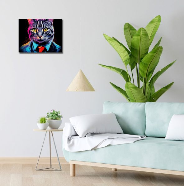 Obraz 40x30cm Kolorowy Bizneskot zdjęcie 2