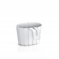 Doniczka na balustradę Boardee Hook DDEZ200 | Biały, Kształt Okrągły, Wymiary 19.4x13 cm, Kolor Biały, Prosperplast