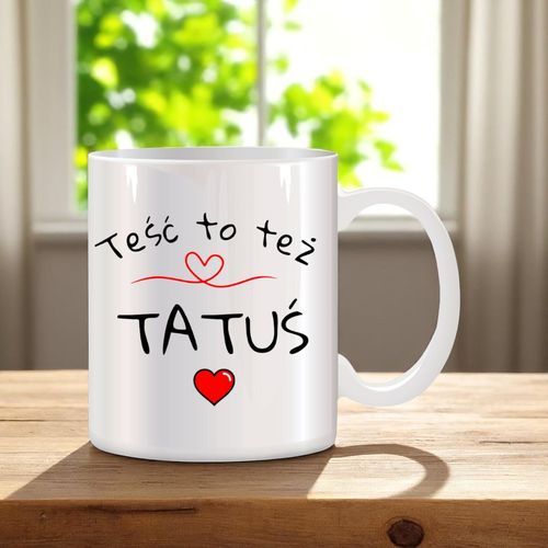 ZESTAW PODUSZKA I KUBEK ORYGINALNY PREZENT DLA TATY TEŚCIA DZIEŃ OJCA TATA na Arena.pl
