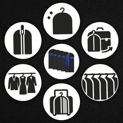 5X POKROWIEC NA ODZIEŻ UBRANIA KURTKĘ GARNITUR KOSZULĘ DUŻY 100 CM na Arena.pl