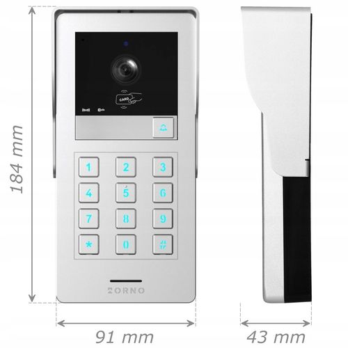 Wideodomofon WIFI TUYA z Szyfratorem na KOD BRELOK Full HD Aplikacja 2-ŻYŁ na Arena.pl