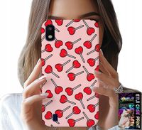 ETUI DO SAMSUNG A10 - KOBIECE, MODNE WZORY LIZAKI W SERCA CASE