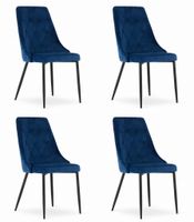 Krzesło IMOLA - granat aksamit x 4