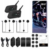 EJEAS V6 PRO + INTERKOM MOTOCYKLOWY 1 kask BLUETOOTH USB-C