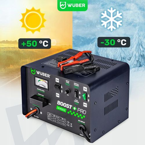 PROSTOWNIK AKUMULATOROWY 29A SAMOCHODOWY 12-400AH DO ŁADOWANIA 12V24V WUBER na Arena.pl