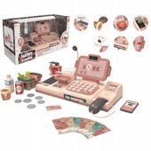 KASA FISKALNA KOSZYK CZYTNIK SKANUJE LICZY TELEFON PRODUKTY TAŚMA WAGA 25el