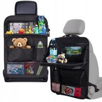 2 x ORGANIZER SAMOCHODOWY NA FOTEL DO AUTA STOLIK OCHRANIACZ OSŁONA CZARNY