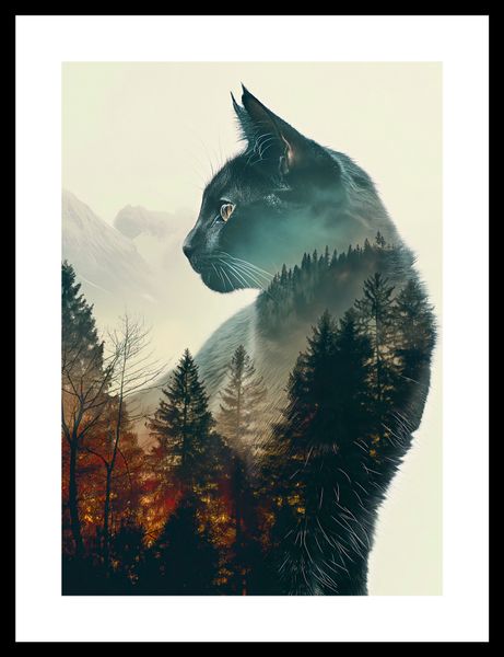 Plakat 25x35cm Koci Duch Lasu zdjęcie 3