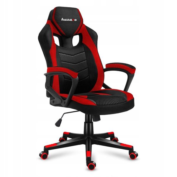 Fotel Gamingowy HUZARO FORCE 2.5 Red Mesh zdjęcie 1