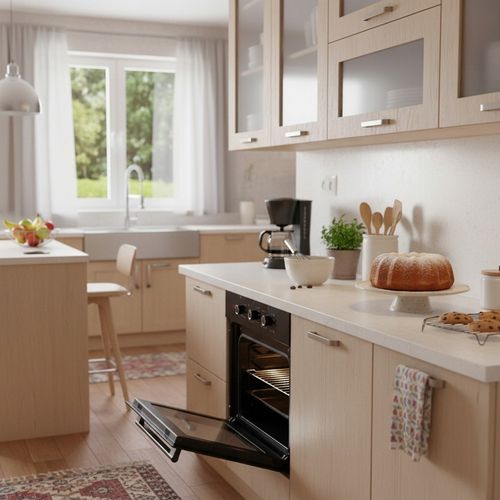 PIEKARNIK DO ZABUDOWY GŁĘBOKOŚĆ 55cm ELEKTRYCZNY 50L CZARNY POKRĘTŁA na Arena.pl