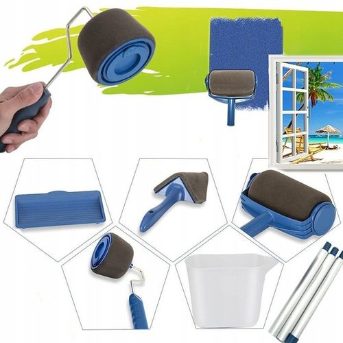 WAŁEK DO MALOWANIA NIEKAPIĄCY ZESTAW MALARSKI 4w1 WAŁEK NIEKAPEK na Arena.pl