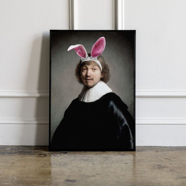 Plakat króliczek rembrandt 50x70 cm zdjęcie 2