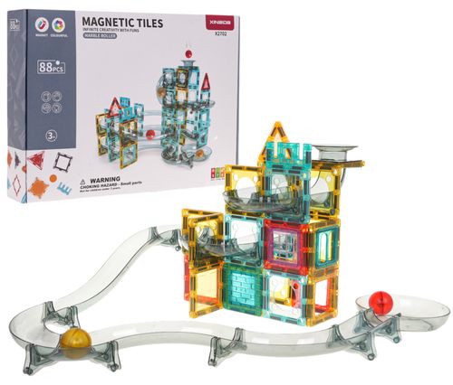 Klocki Magnetyczne Tor Kulka 88El. na Arena.pl