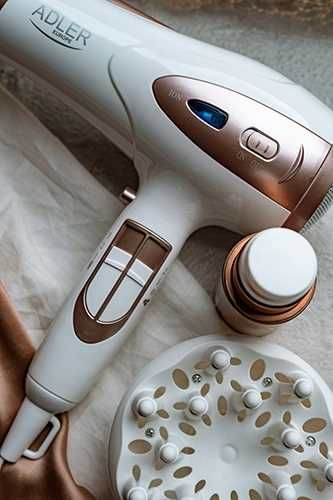 suszarka do włosów biała 2200w ion + dyfuzor adler ad 2248 na Arena.pl