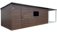 Schowek domek ogrodowy 6x3m wiata 3m drzwi otwór na okno TS1136