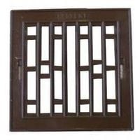 szyld kratki plastikowy 14*14cm biały - kra 14*14szb