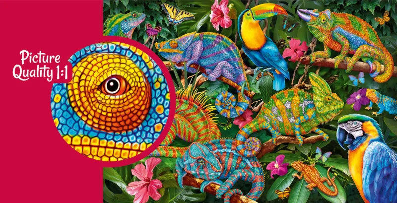 Puzzle 2000 elementów. Niesamowite kameleony 50101 zdjęcie 3
