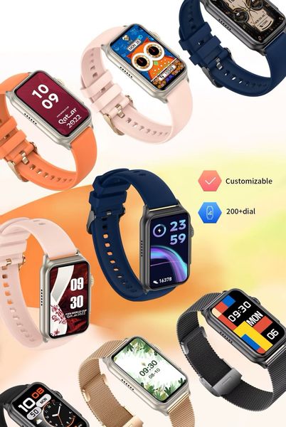 smartwatch damski rubicon rncf06 black smarub215 zdjęcie 4