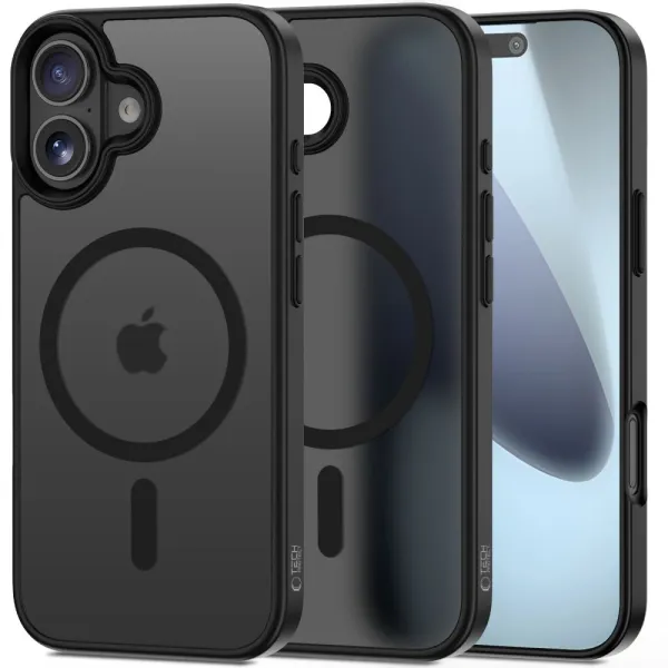 Etui Tech-Protect MagMat MagSafe na iPhone 17 - czarny mat zdjęcie 1