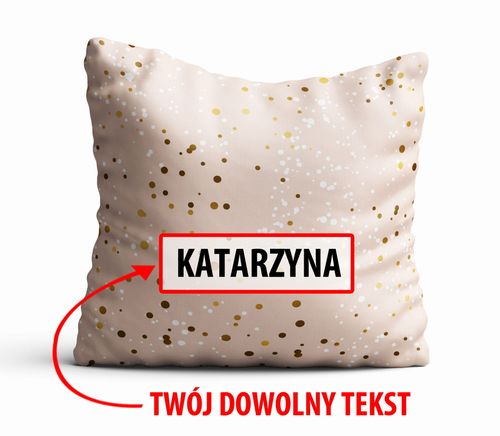 Poduszka Dekoracyjna RÓŻNE  z Twoim napisem R07 na Arena.pl