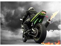 50X70CM MONSTERBIKE OBRAZ POKOJU DREWNINE