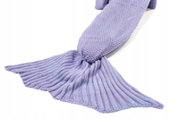 koc syreni ogon syrena maermaid fioletowy 180cm