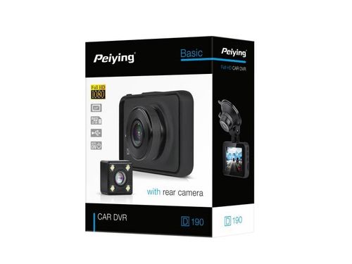 Rejestrator samochodowy Peiying Basic D190 + kamera cofania na Arena.pl