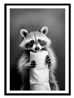 OBRAZ PLAKAT W RAMIE do Łazienki WC Toalety SZOP PAPIER rolki P2530_53x73