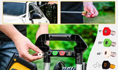 Myjka ciśnieniowa pompa mosiężna 3200W Indukcja 350bar ZESTAW PRO na Arena.pl