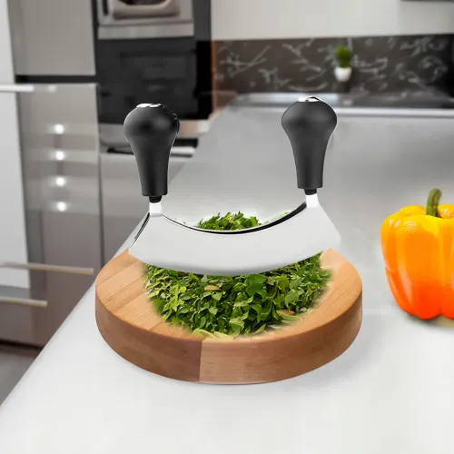 SIEKACZ DO ZIÓŁ STALOWY NOŻYK Z OSTRZEM DO KROJENIA NATKI 14CM na Arena.pl