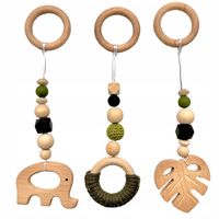 3 Zawieszki Stojak Edukacyjny Gimnastyczny Baby Gym Zielone