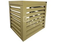 Osłona pompy ciepła 90x80x90 cm żółty Zabudowa TKD306