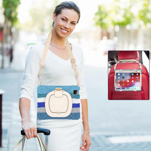 Etui do iPad Pro 5/4/3 12.9” z Podstawką i Paskiem na Ramię Niebieskie na Arena.pl