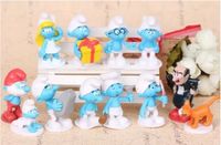 Figurki Smerfy dekoracyjne 12 szt. dla dzieci