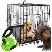 Klatka kennelowa dla psa metalowa Kojec transporter dla zwierząt 76x54x62 L