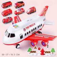 KX6684_2 Samolot transporter z autami straż poż