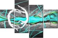 120CM 80CM ZEGAR 4 ELEM TANIEC MORSKIEJ TONI OBRAZ ŚCIENNY