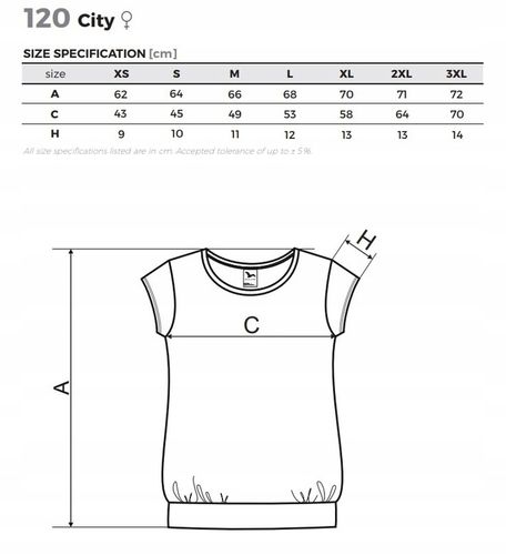 Koszulka bluzka damska luźny krój CITY lturkus XL na Arena.pl