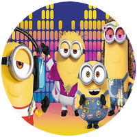 Opłatek na tort Minionki