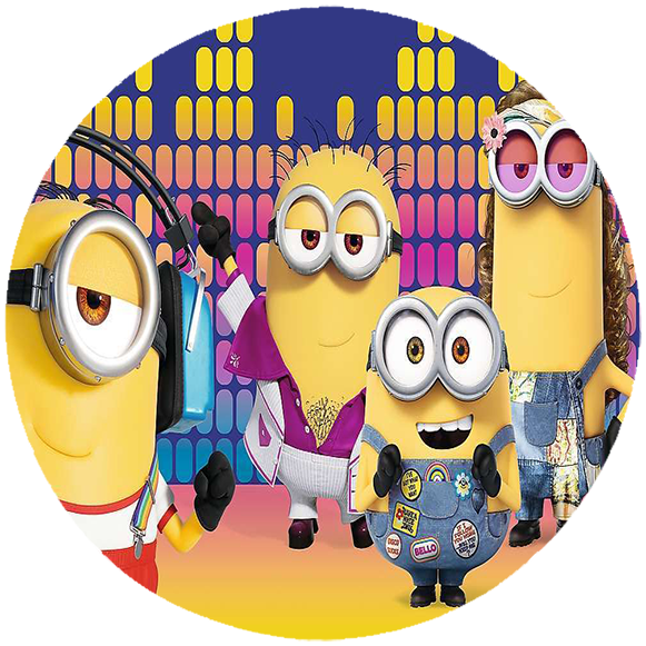 Opłatek na tort Minionki zdjęcie 1