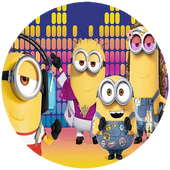 Opłatek na tort Minionki