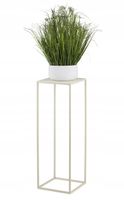 Kremowy metalowy kwietnik stojak na doniczki kwiaty rośliny 70 cm loft