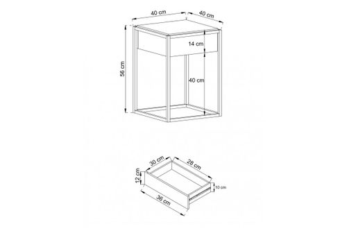 Stolik NYTE 40 cm na Arena.pl